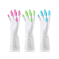 L炫指手套 3双装|康美 四季款家务手套清洁洗碗手套薄款加绒短长款 颜色随机