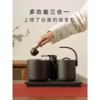 电水壶Q3-D自动上水电热烧水壶法耐FANAI电水壶一体泡茶专用电水壶_星空灰抽水烧水三合一茶台