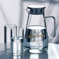 古达冷水壶夏季创意玻璃水壶简约装水凉水杯家用茶水杯喝水套装凉水壶