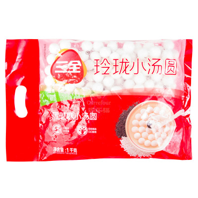 三全凌玲珑小黑芝麻汤圆1kg