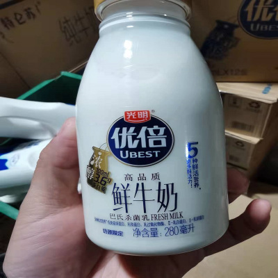 光明优倍高品质鲜牛奶(浓醇)PET瓶280ml