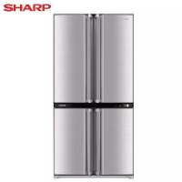 夏普(SHARP)冰箱SJ-F77PV-SL 605升十字对开门冰箱 整机原装进口 大容量 风冷无霜 循环送风 银色