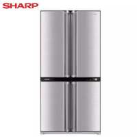 夏普(SHARP)冰箱SJ-F77PV-SL 605升十字对开门冰箱 整机原装进口 大容量 风冷无霜 循环送风 银色