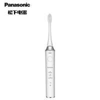 松下(Panasonic)电动牙刷 磁悬浮声波振动 智能压力感应 4种替换刷头 EW-PDL54 白色款