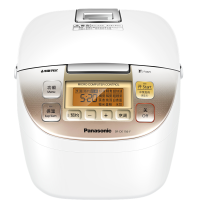 松下（Panasonic）电饭煲 SR-DE156-F家用多功能菜单 米量判定 备长炭内胆 4L 24小时智能预约