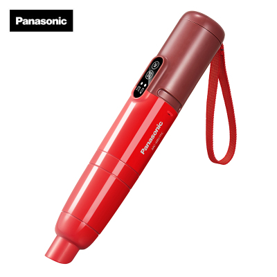 松下 (Panasonic)车载吸尘器无线手持车用除尘小型大吸力15000PA真空度USB充电 MC-H6H 暗夜灰