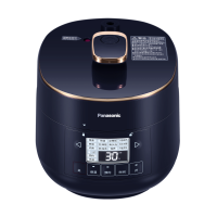 松下( Panasonic) 2L松下迷你电压力锅 18min快速饭 24小时预约烹调可拆洗内外盖 SR-PB201-B
