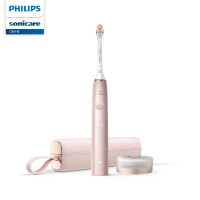 飞利浦(PHILIPS)电动牙刷HX9996/13成人男女充电式声波震动牙刷 清洁/美白/护龈多效合一 樱花粉