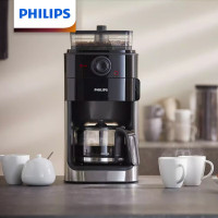 飞利浦(PHILIPS)咖啡机全自动咖啡机智能控温豆粉两用家用/办公室美式研磨一体机磨豆机现磨咖啡壶 HD7761/00