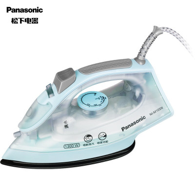 松下(Panasonic)电熨斗家用 手持蒸汽挂烫机 1300W 多档蒸汽 2年质保 NI-M105N_HA 慧蓝色