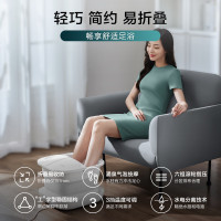 飞利浦(PHILIPS)足浴盆 涌泉气泡冲浪泡脚桶 3档温度调节 6大滚轮按摩足浴桶 洗脚盆 节日礼物
