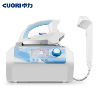 卓力(CuoRi) 增压蒸汽挂烫机 手持压力式 蒸汽电熨斗家电 平烫挂烫二合一EB2456 经典蓝