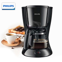 飞利浦(PHILIPS) 咖啡机家用滴漏美式咖啡壶 煮咖啡机小咖啡壶 冲泡咖啡粉 HD7432/20 黑色