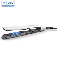 飞利浦(PHILIPS)电卷发棒 直板夹 智能温控 卷直两用小滑板 BHS515白色