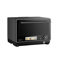 美的(Midea)烤箱 微蒸烤炸四合一双管控温智能wifi变频双蒸汽 23L PG2333W