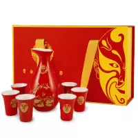[赠品勿拍]郎酒脸谱酒具1+6