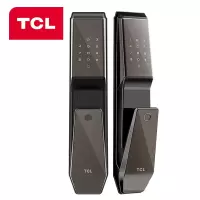 TCL指纹锁智能锁家用防盗门锁 指纹密码电子锁 推拉式全自动门锁K1SW[联网版]