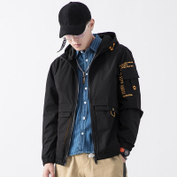 蒙洛里克2022秋季新款男士外套休闲时尚百搭上衣潮牌工装连帽夹克WSL-550