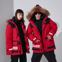 Manloric棉服男潮牌ins中长款国潮加厚冬季2022连帽情侣装棉服炸街外套TW-893