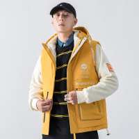 Manloric羽绒马甲男2022冬季新款连帽轻薄保暖男装运动马夹潮牌白鸭绒外套WSL-625A