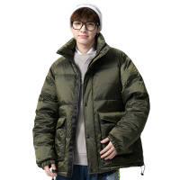 Manloric男士立领羽绒服男短款加厚情侣装冬季工装外套2022年新款面包服EL-2719