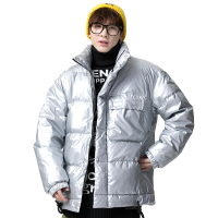 Manloric羽绒服男士2022年新款冬季潮牌短款帅气潮流工装外套加厚保暖冬装EL-2721