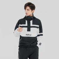 Manloric夹克男2022新款春季韩版潮流帅气街头拼色休闲工装夹克上衣 85225