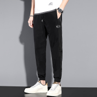 蒙洛里克男士四面弹休闲裤男春夏宽松束脚裤男裤长裤工装裤潮牌夏季薄款潮流8228