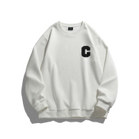 蒙洛里克男装卫衣男春秋季2022新款休闲潮流运动字母刺绣长袖圆领上衣MYW22-601