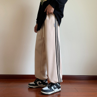 蒙洛里克男装2022年秋季新款卫裤男时尚百搭直筒宽松抽绳束脚休闲裤MYK22-9700