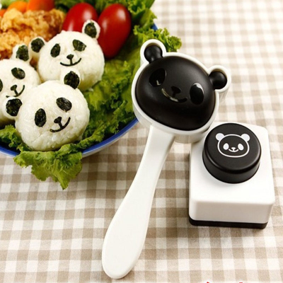 日式熊猫饭团模具套装宝宝米饭卡通寿司工具烘焙精灵厨房用品便当DIY压花