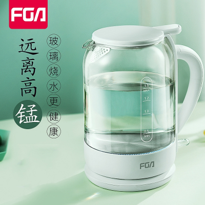 富光(FGA)电热水壶烧水壶自动家用大容量烧水器玻璃开水壶花茶壶