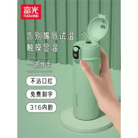 富光(FGA)带吸管保温杯女士高颜值水杯316不锈钢产妇学生儿童简约杯子(axb)