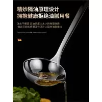 纳丽雅304不锈钢隔油勺家用油汤分离勺孕妇月子喝汤分油滤油勺过滤器