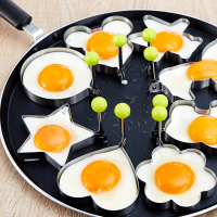 烘焙精灵煎蛋器模具模型不粘爱心煎鸡蛋圆形荷包蛋磨具蛋早餐心形儿童