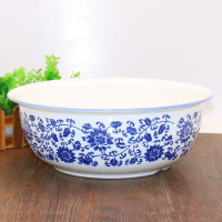 烘焙精灵老式家用手工陶瓷和面盆加厚陶瓷盆发面盆揉面盆不粘省力陶瓷面盆