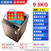 纳丽雅洗衣机自动家用波轮小型洗脱一体洗衣机出租房用宿舍10公斤_9.5KG强力智能风干防缠绕蓝光洗