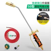 烧毛器喷枪头燃气液化气喷火枪烧肉煤气家用器火焰烤手持喷灯 [加强款快速接头]50型双开关+2米燃气