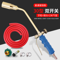 烧毛器液化气喷枪头烧猪毛烧肉火焰烤枪家用高温抢煤气喷火枪器 双开关款-30型(送2米橡胶管)