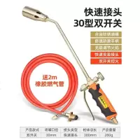 烧毛器液化气喷枪家用喷 炝头烧猪毛烧肉 喷火枪煤气喷灯 [快速接口]30双开关+2米优质管