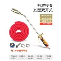 烧毛器液化气喷枪家用喷 炝头烧猪毛烧肉 喷火枪煤气喷灯 普通接口35双开关+2米优质管