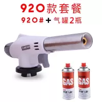 烧毛器烧猪毛卡式气喷枪烧点 烘焙喷 气瓶喷火枪喷灯 加强款喷头+2瓶气罐