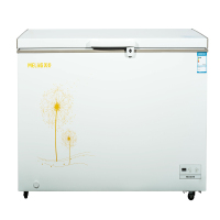 美菱金色卧式冷柜BC/BD-418DTE 418升直冷电脑控温节能顶开门设计