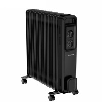 艾美特(AIRMATE)HU13-X4 电热油汀取暖器黑色大面积商用电暖器电暖气13片快热叶片低噪烘干倾倒断电