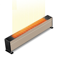 美的 踢脚线取暖器 家用电暖器智能WIFI遥控IPX4级防水电暖气片串铝发热体大面积移动地暖浴室干衣 HDY22TH