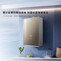 华帝[水伺服级恒温]16升燃气热水器天然气ECO节能省气全面玻璃屏WiFi智控气电双断 i12153 16L天然气