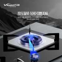 万和(Vanward) 天然气燃气灶JZT-B8L03Q大火力 4.5kW双眼灶 钢化玻璃台嵌两用一级能效 嵌入式台式灶