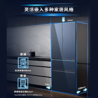 西门子(SIEMENS)462升法式嵌入式冰箱风冷双循环恒鲜超氧零度保鲜玻璃KM47FS56TI