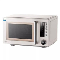 美的(Midea) 变频微波炉家用微烤炸一体机微波炉烤箱空气炸 微波杀菌PC23F5W 不锈钢内胆 23L