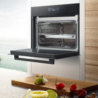 西门子(SIEMENS)黑魔方嵌入式五合一微蒸烤炸炖一体机智能家用 CS2R5E5W2W 45L 大容量